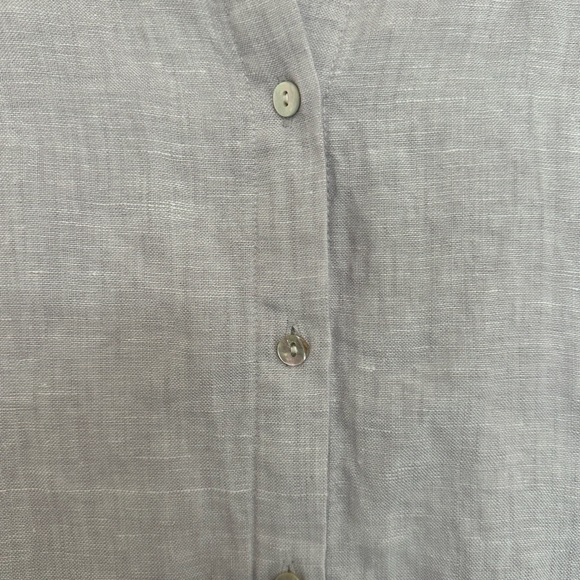 C&C California Soft Lilac Linen shirt dress with pockets casual‎ comfort - Picture 4 of 8